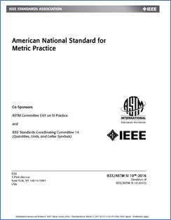 IEEE/ASTM SI 10 Cover Page