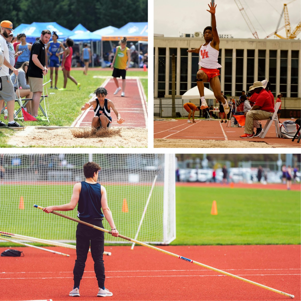 High school athletics collage